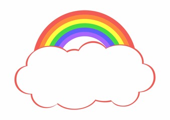 rainbow and clouds