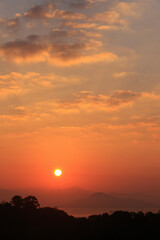 宮島SAから望む日の出