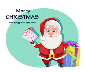 Merry Christmas and Happy New Year. Santa Claus