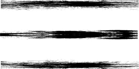 Edges Vector Set . Design Elements . Grunge Borders , Dividers or Brush Strokes .