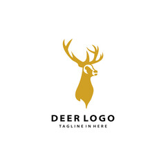 deer wild animal hunt logo