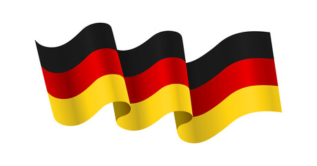 Germany Flag Vector Closeup Illustration	