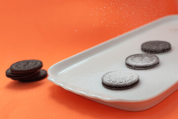 oreo style biscotti sottili al cacao