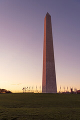 The Washington Monument at Sunrise,  Washington DC Capital of the America