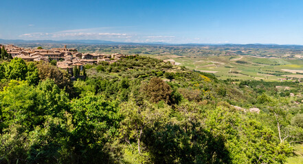 Fototapeta na wymiar Colline di Montalcino in provincia di SIENA