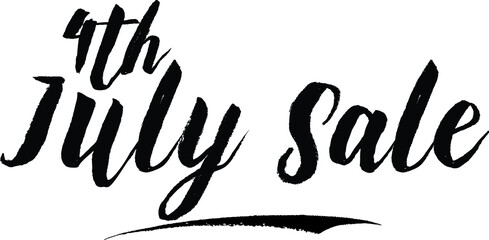 Obraz premium 4th July Sale Typography Font For Sale Banners flyers and Templates
