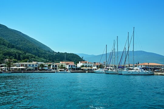 Greece, the island of Kefallonia - a view of the harbor in Sami