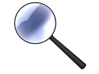 magnifying glass tool white background