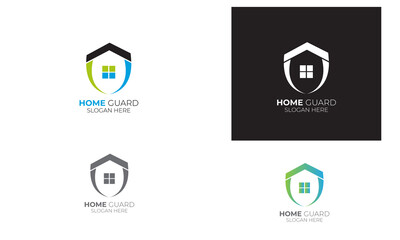 Home Guard Logo Design Template, Home logo 