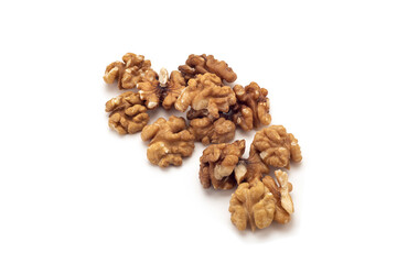 Walnut on a white background with shadows