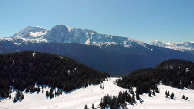 Drone Montagne Hiver 4k