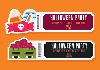Printables Halloween Party Ticket/Invitation Template