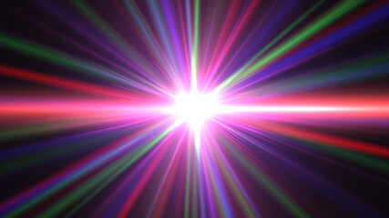 Obraz premium abstract star burst flash laser beam illustration
