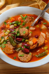 Italian Sausage Minestrone Soup