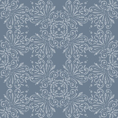 Seamless pattern of sketches ornamental vintage elements