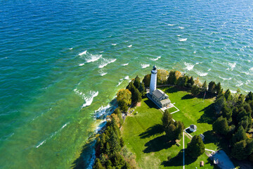 Cana lighthouse drone