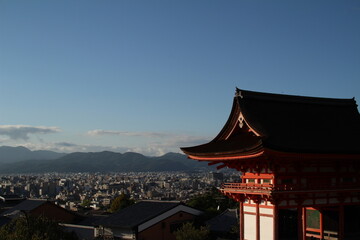 Fototapeta na wymiar 青空と清水寺