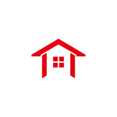 Fototapeta na wymiar simple home roof arrow up geometric line symbol logo vector