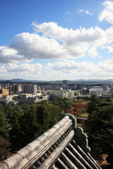 Fototapeta premium 松江城天守閣から望む松江市街地