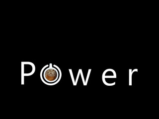 Top view of a Coffee cup in the form Poster Advertisement Flayers