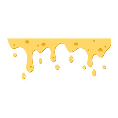 Soft cheese. This creativity will bring success in your business project. Vector illustration.