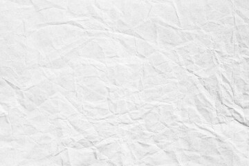 Crumpled white paper background texture 
