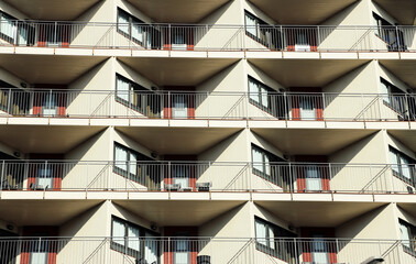 balconies in the hotel