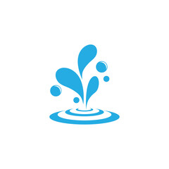 water splash icon vector illustration design template
