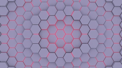 Abstract 3D bright purple.