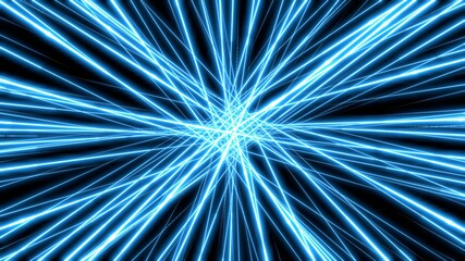 Abstract blue neon lights. 