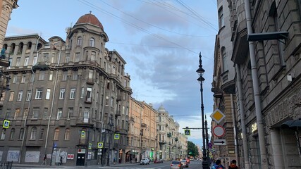 Fototapeta na wymiar Midnight sun, Saint Peterburg