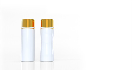 Perfume bottle spray. isolated on white background. 3d illustration.