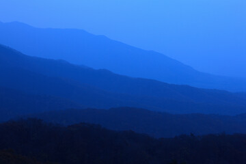 早朝の蒜山