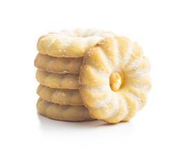 Sweet rings cookies. Biscuits with vanilla flavor