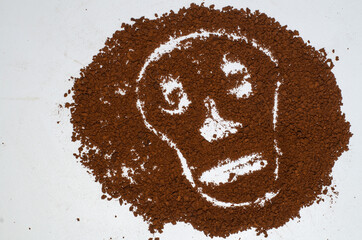 Coffee extravaganza - skull for Halloween.