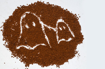 Coffee extravaganza - two ghosts on Halloween.