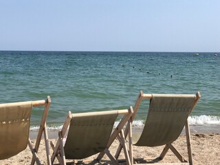 chairs on the beach