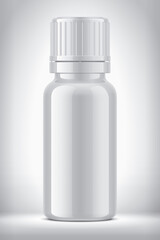 Medical Bottle on background. 