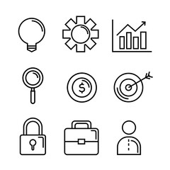 infographic icon set design, Data analysis and information theme Vector illustration