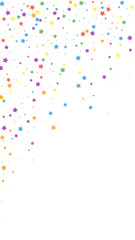 Festive mind-blowing confetti. Celebration stars. 