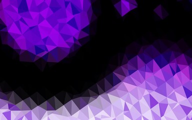 Obraz premium Light Purple vector blurry triangle pattern.
