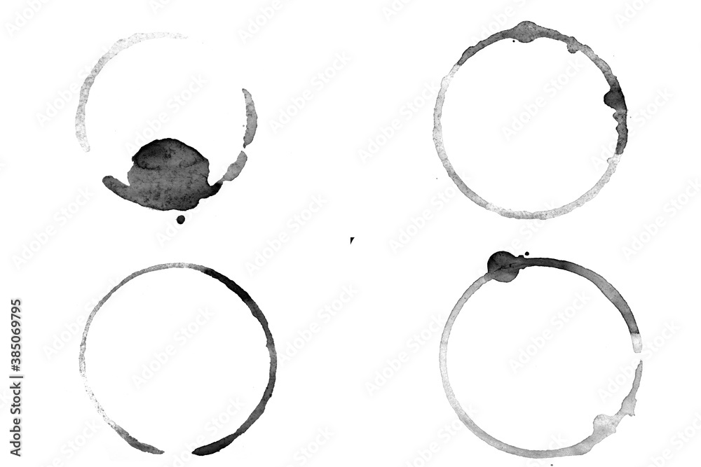 Poster mirror circles isolated on white background. framework for design