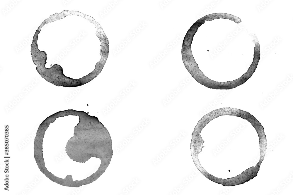 Poster mirror circles isolated on white background. framework for design