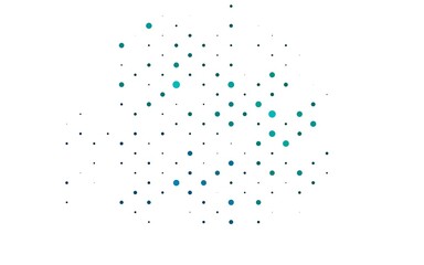 Light Blue, Green vector cover with spots.