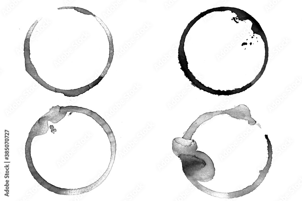 Poster mirror circles isolated on white background. framework for design