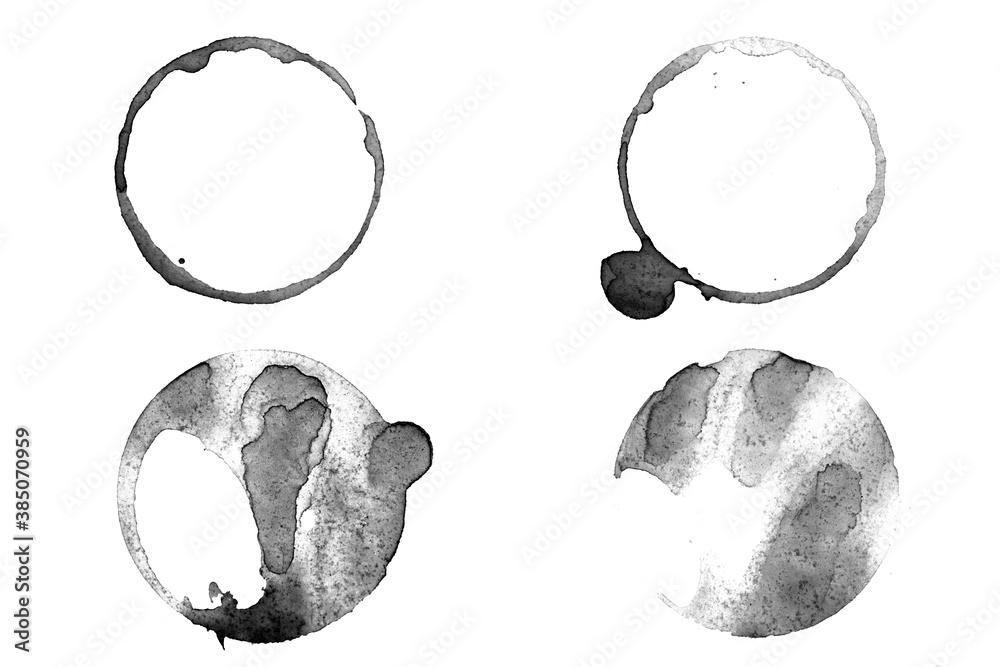 Poster mirror circles isolated on white background. framework for design