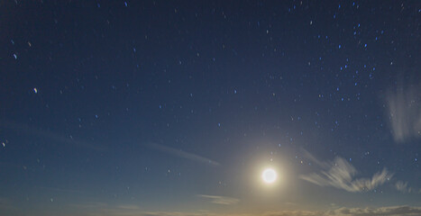 Picture of cloudless starry sky at nighttime at northern hemisphere