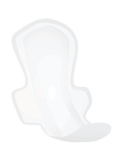 Woman pads template. vector illustration