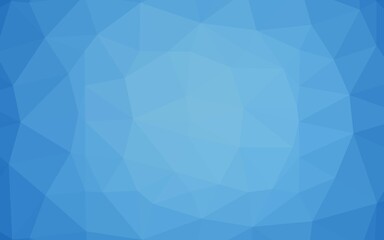 Light BLUE vector abstract polygonal cover.