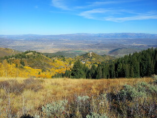 Heber Valley view from the Little Water Trail, Millcreek Canyon, Salt Lake City, Utah